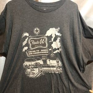 mens open road. route 66 tee. size XXL